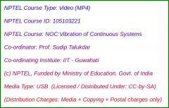 NOC:Vibration of Continuous Systems