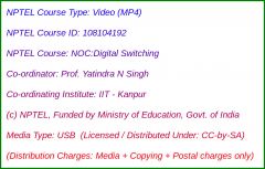 NOC:Digital Switching